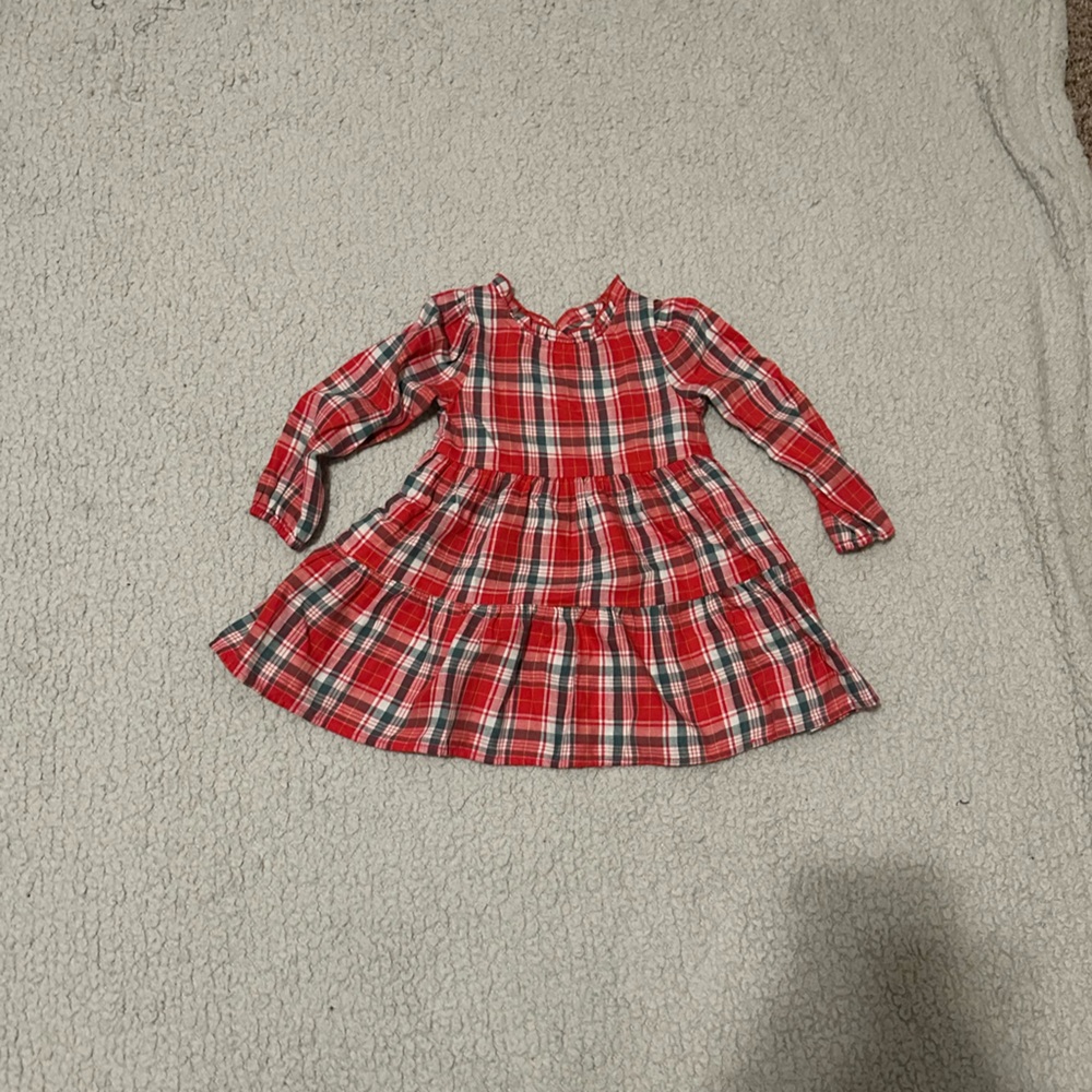 Cat & Jack Red Plaid Kids Skirt